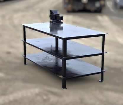 Heavy-Duty Steel Work Bench w/ 6" Jet Vise