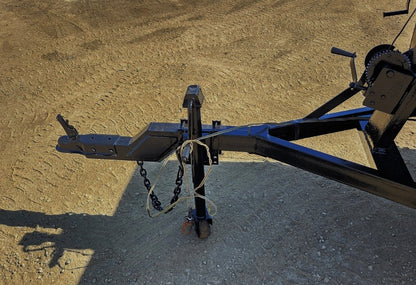 Custom Heavy-Duty Steel Single-Axle Tilt-Bed Utility Trailer with Winches
