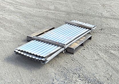 Pallet of 8' Corrugated Galvanized Metal Panels
