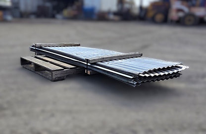 Pallet of 8' Corrugated Galvanized Metal Panels