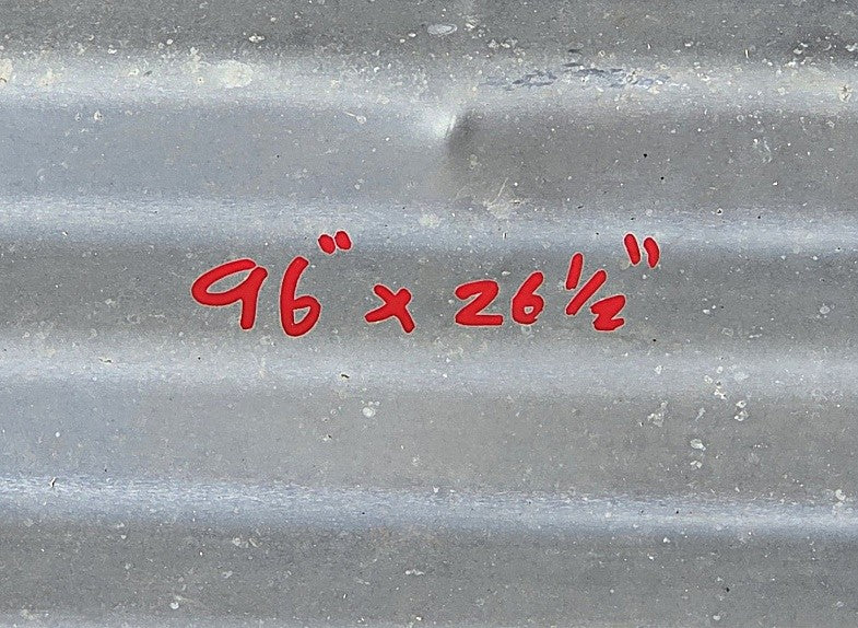 Pallet of 8' Corrugated Galvanized Metal Panels