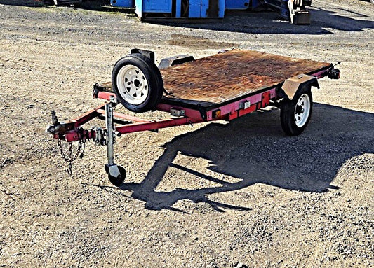 8'x4' Flatbed Utility Trailer 1-7/8" Hitch