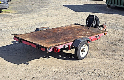 8'x4' Flatbed Utility Trailer 1-7/8" Hitch