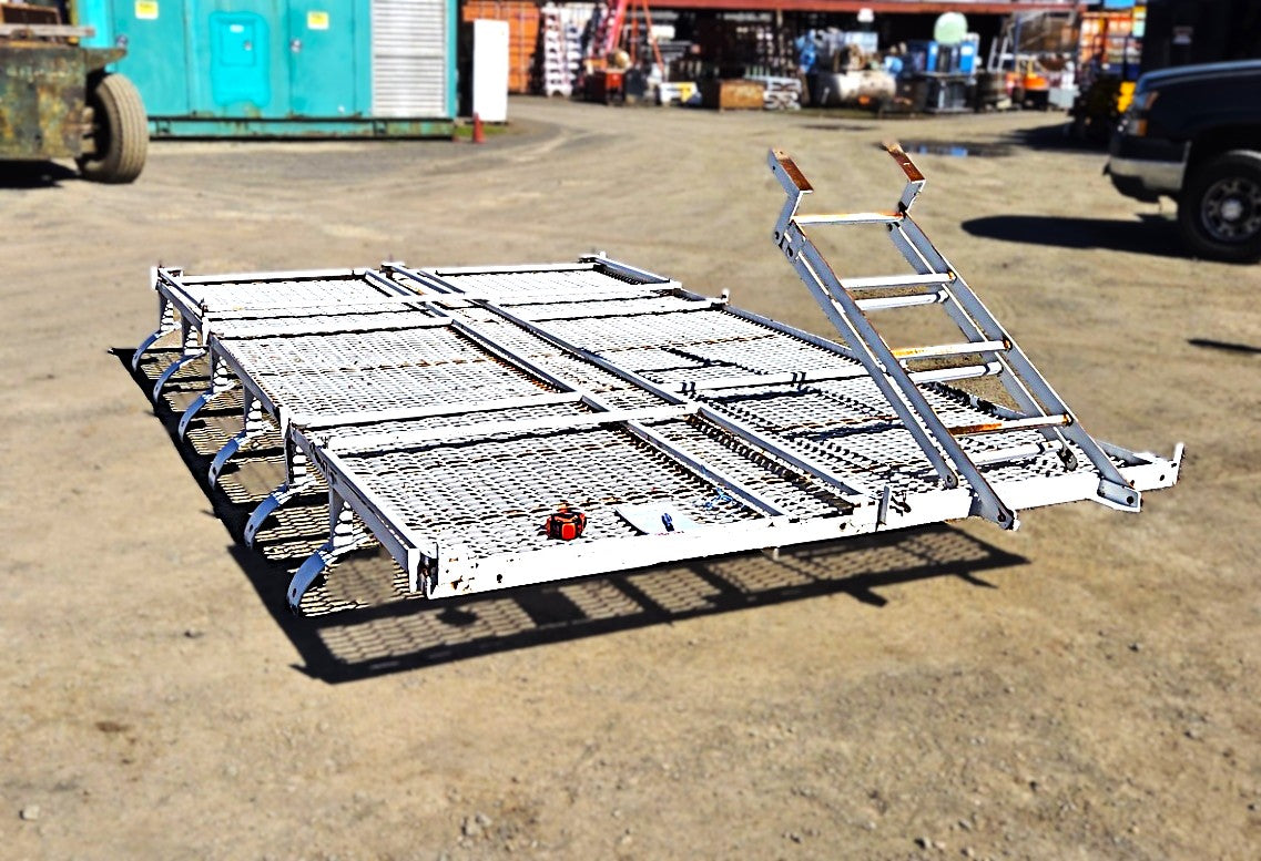 Custom 150x90 Steel Telehandler Work Platform Basket with Ladde