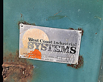 Used West Coast Industrial Systems 960-2-272 Belt Conveyor