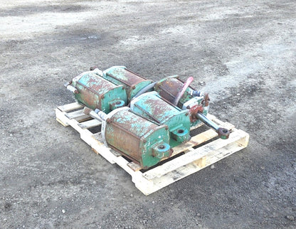 Lot of 5 Heavy-Duty Green Hydraulic Tie-Rod Swivel  1.5" Eye Cylinders