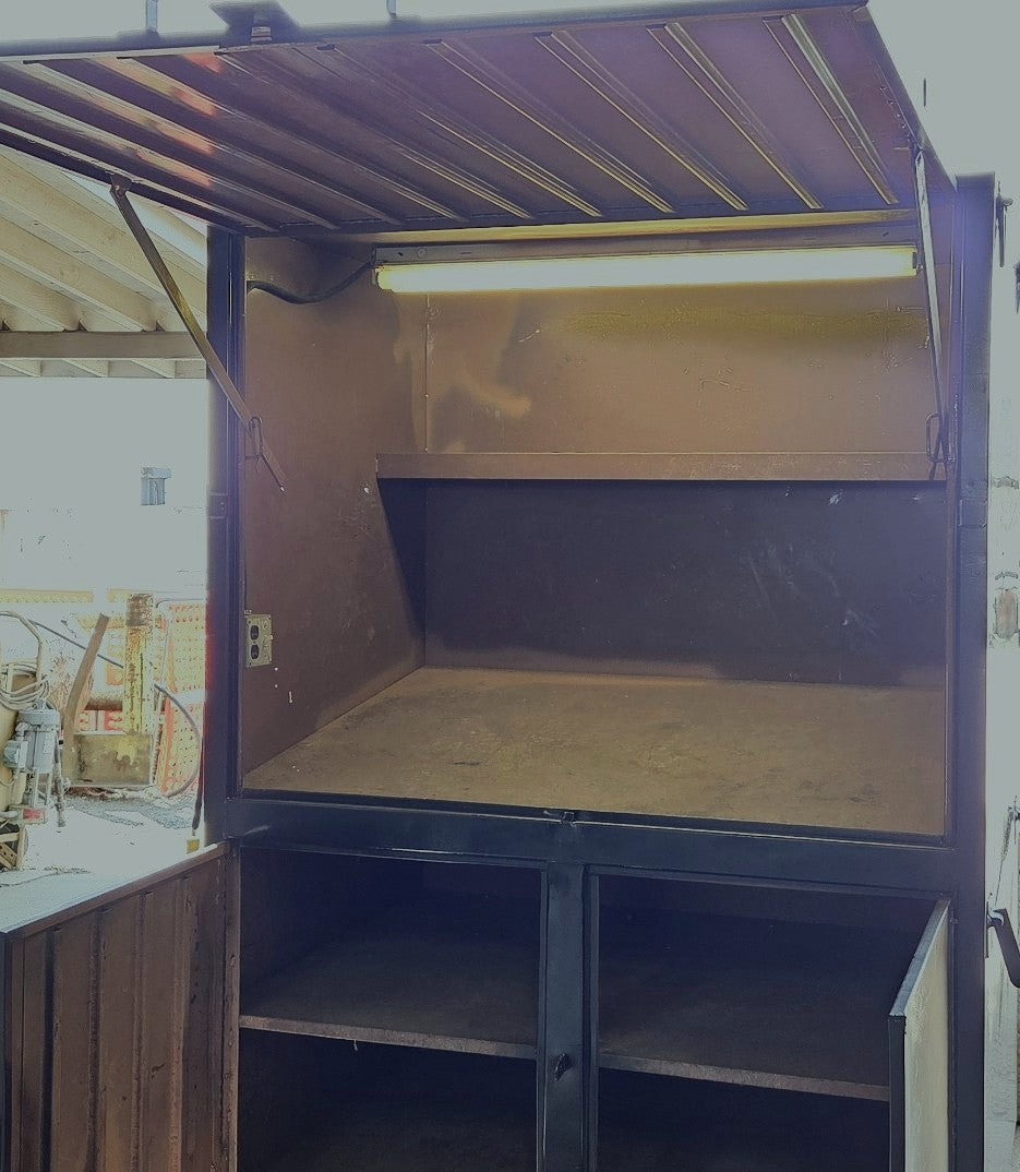 Knaack Heavy Duty Rolling Steel Jobsite Tool Box Cabinet With Outlets