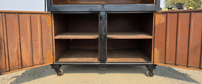Knaack Heavy Duty Rolling Steel Jobsite Tool Box Cabinet With Outlets