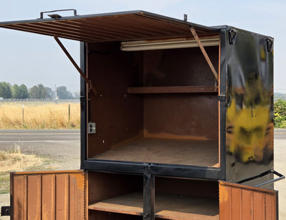 Knaack Heavy Duty Rolling Steel Jobsite Tool Box Cabinet With Outlets