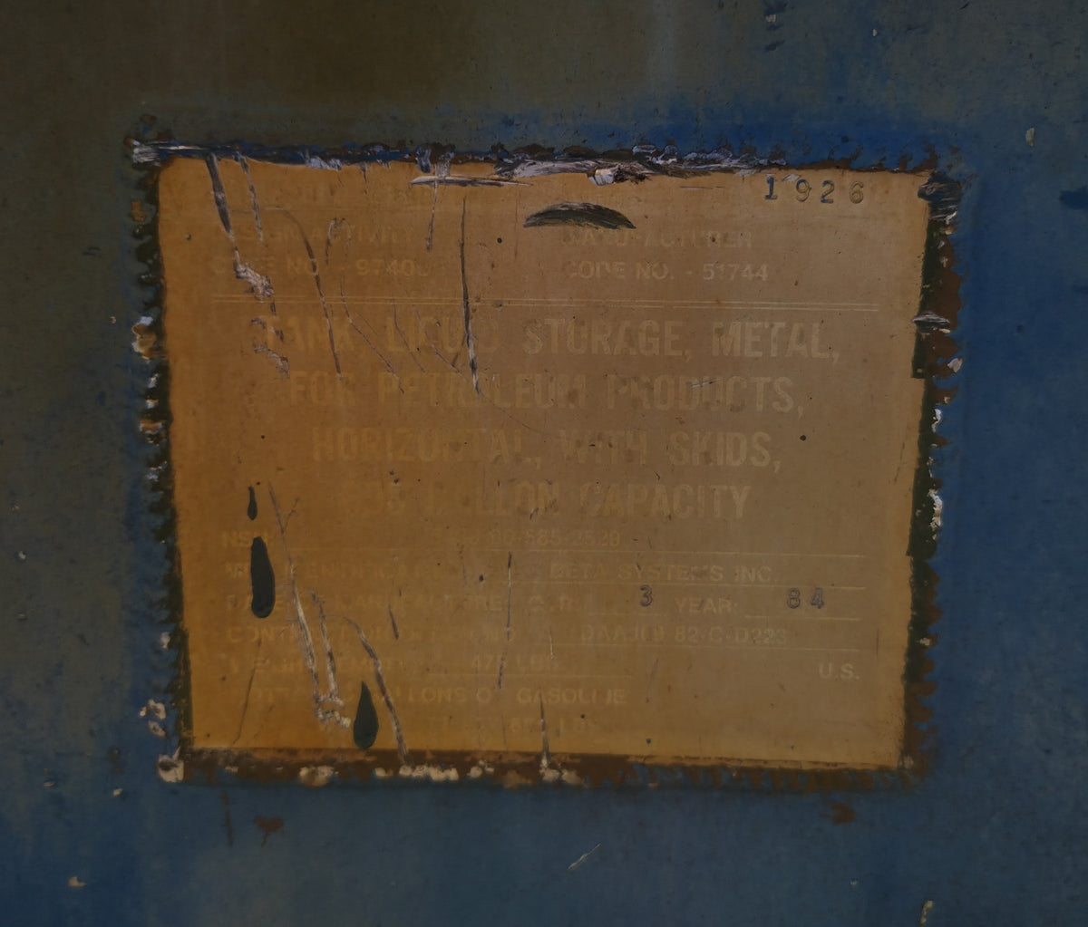 Bulk Oil Storage Aluminum Tanks Skid Mounted with Cam-Lock Hatch