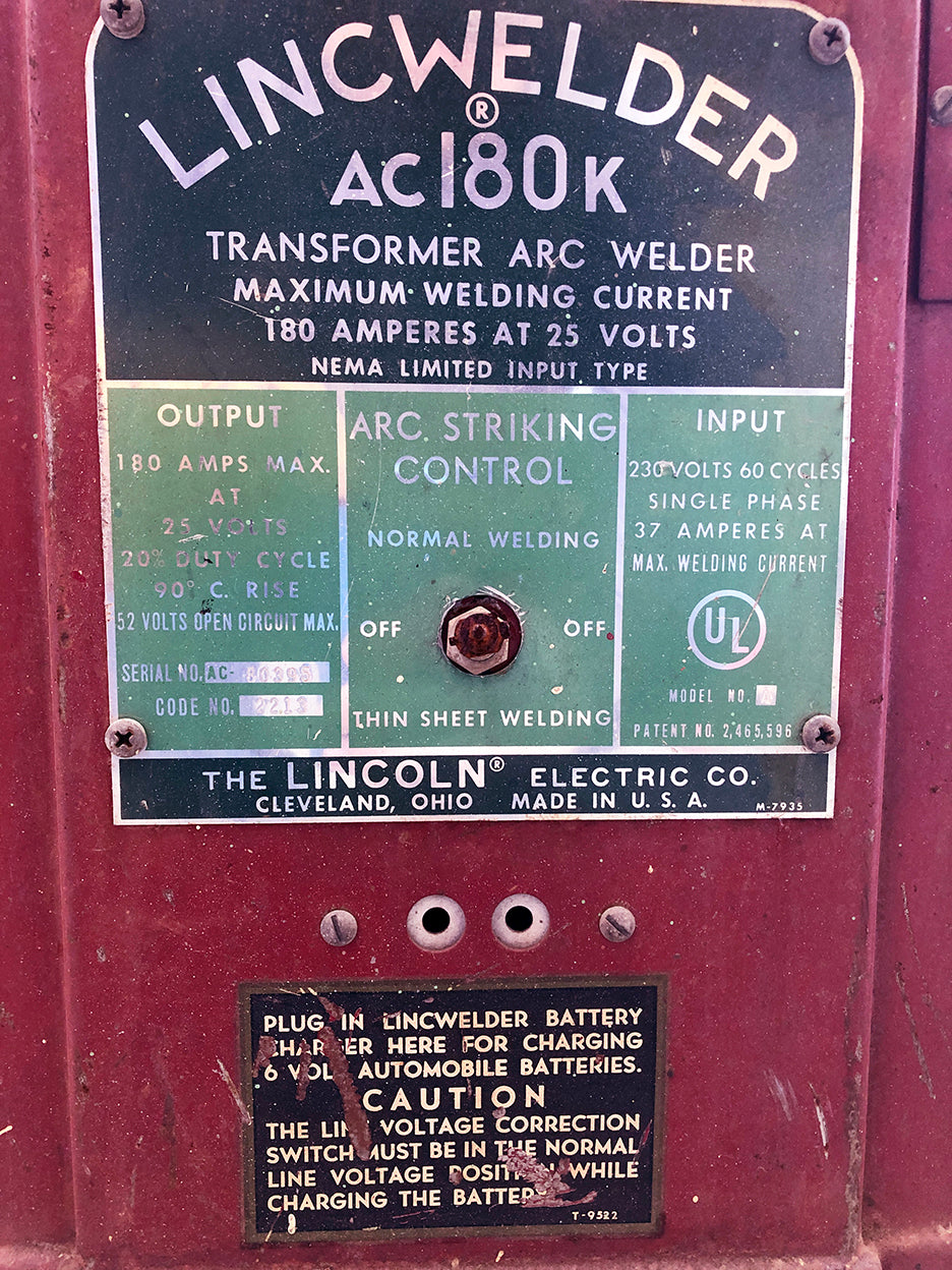 Lincoln Electric Lincwelder AC180K Welder