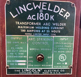 Lincoln Electric Lincwelder AC180K Welder