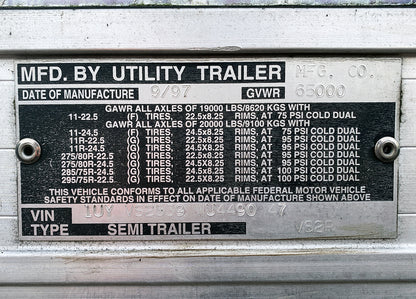 1997 53' Thermo-King Refrigerated Trailer