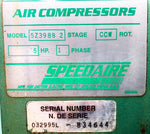 Speedaire 5Z398B Air Compressor