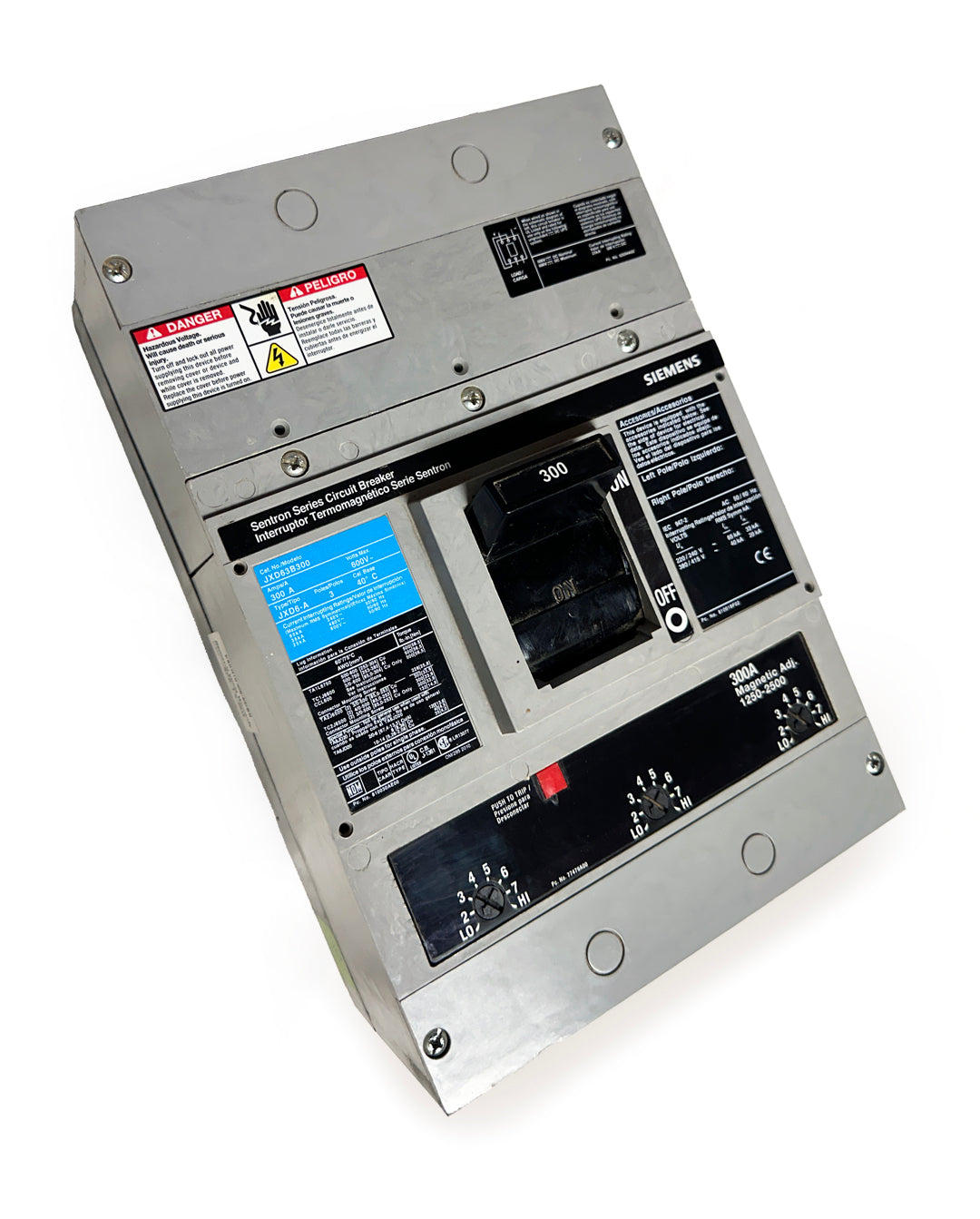 Siemens Sentron Series JXD63B300 Circuit Breaker