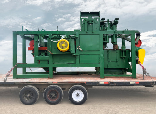 Adco West circular sawmill scragg mill long chain feed table main cutting head rig overall side profile