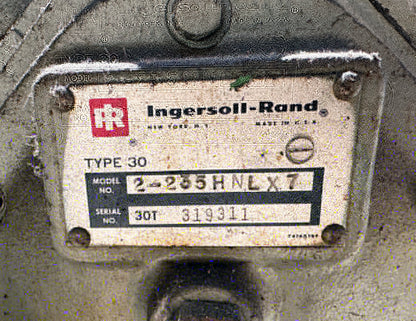 Ingersoll-Rand Industrial Duty Air Compressor