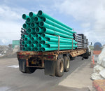 New/Unused Rigid PVC Conduit & Gasketed Sewer Pipe in Multiple Sizes