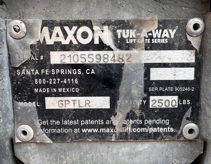 MAXON Tuk-A-Way GPTLR Lift Gate
