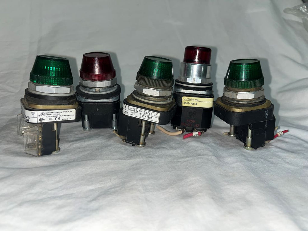 (5) Allen-Bradley Pilot Lights