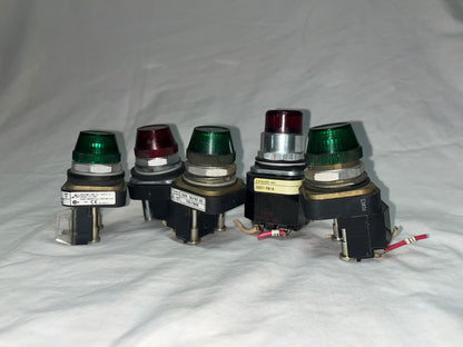 (5) Allen-Bradley Pilot Lights