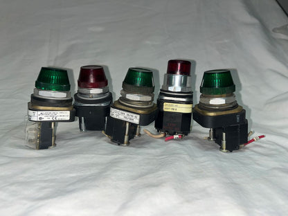 (5) Allen-Bradley Pilot Lights