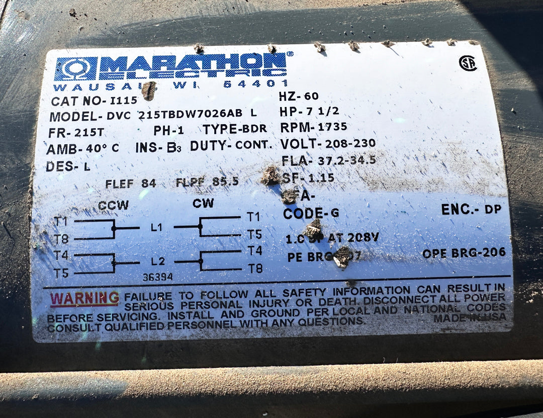 Rol-Air V75180K50 7.5 HP Air Compressor