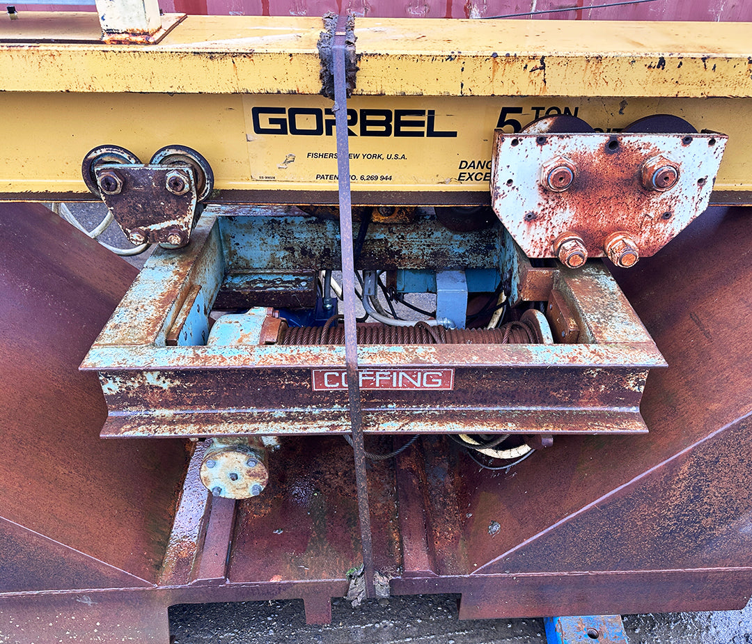 Gorbel 5 Ton Crane w/ Coffing 8000 lb Hoist