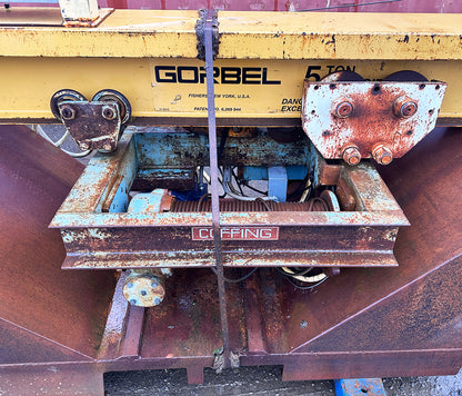 Gorbel 5 Ton Crane w/ Coffing 8000 lb Hoist