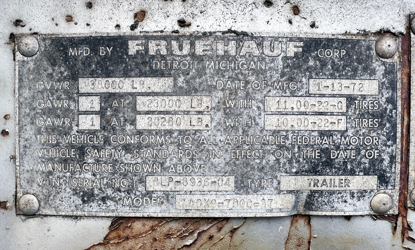 Freuhauf Dry Van / Trailer