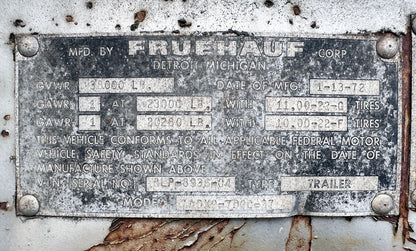 Freuhauf Dry Van / Trailer