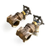 New / Unused 1 ¼" Matco-Norca Brass Gate Valve