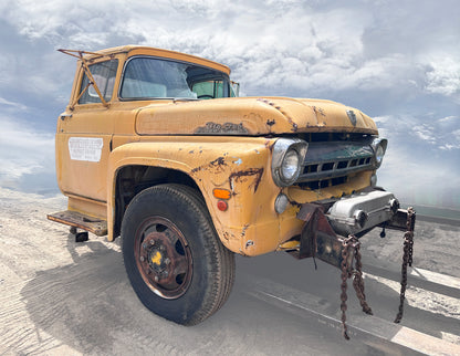 Vintage 1957 Ford T750 "Big Job" Truck Cab w/ PTO