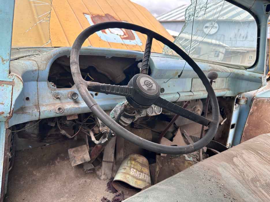 Vintage 1957 Ford T750 "Big Job" Truck Cab w/ PTO