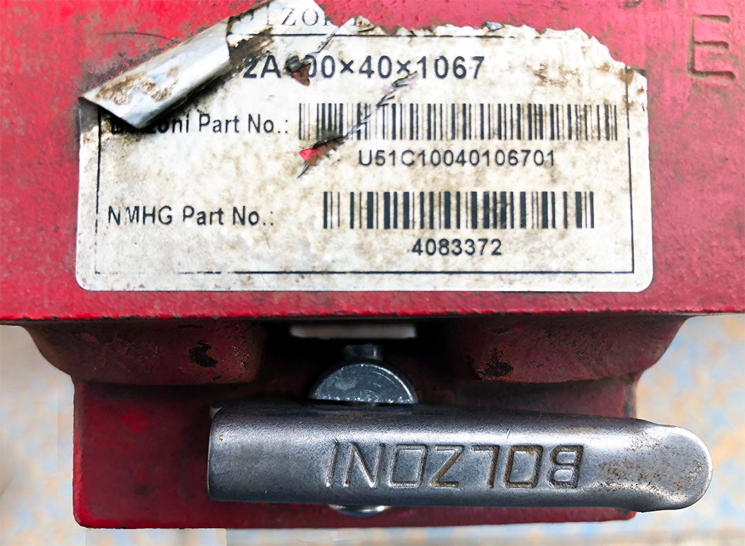 4" x 42" Bolzoni Class II Forklift Forks