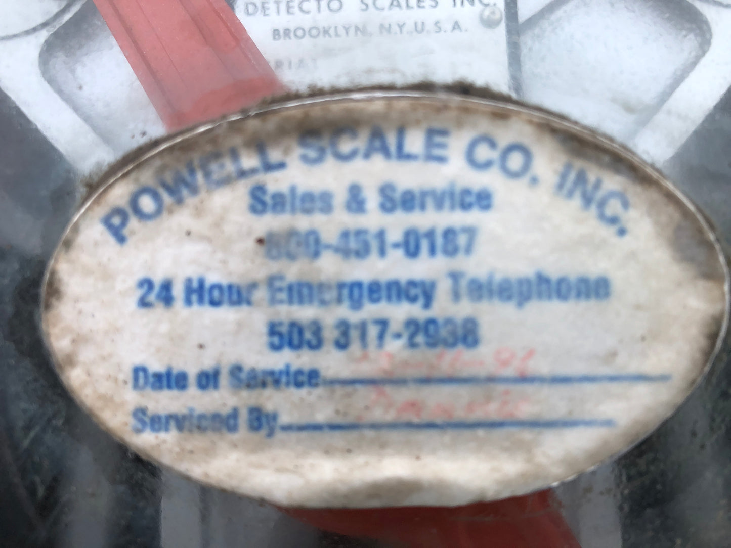 Detecto Scales 3214UXV 30000 LB Industrial Mechanical Dial Head Scale