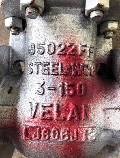 Velan F10-0064C-02TY 3" Class 150 RF Flanged Gate Valve