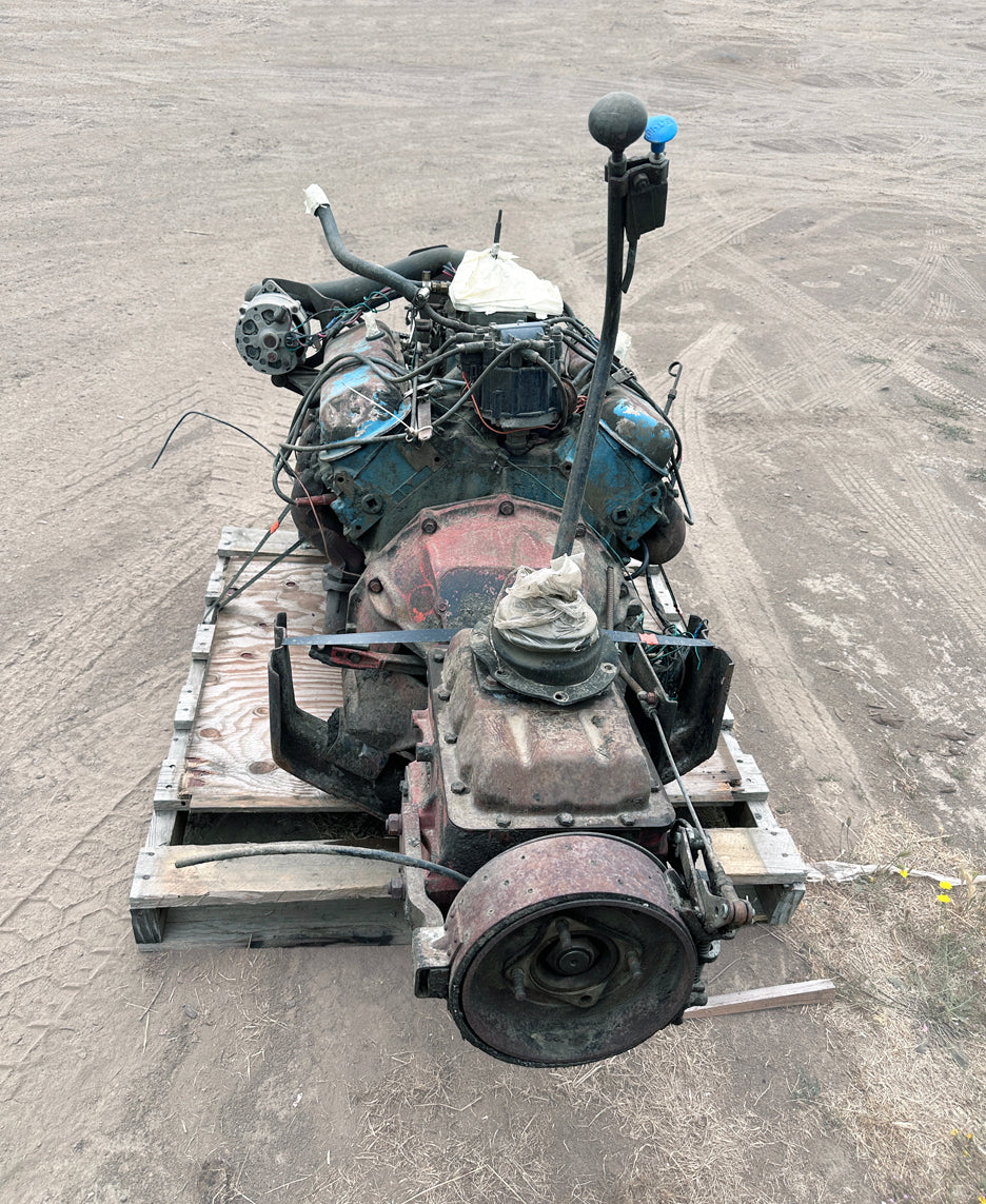 1970 Chevrolet 366T Big Block Engine w/ Clark Transmission – Industrial ...