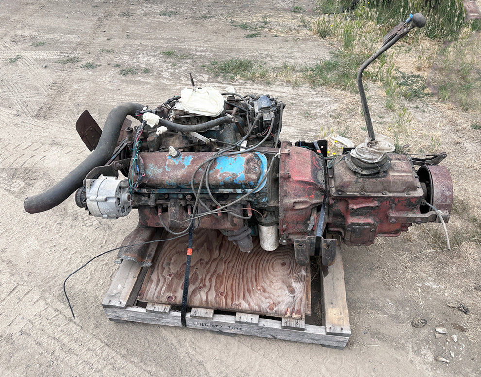 1970 Chevrolet 366T Big Block Engine w/ Clark Transmission – Industrial ...