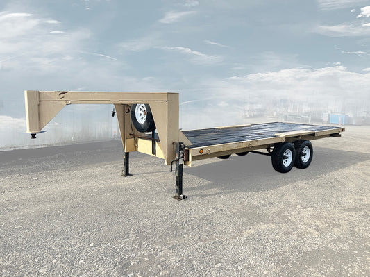 Heavy-Duty 20'8" x 96" Tandem Axle Gooseneck Trailer