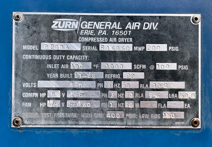 Zurn R200A Compressed Air Dryer