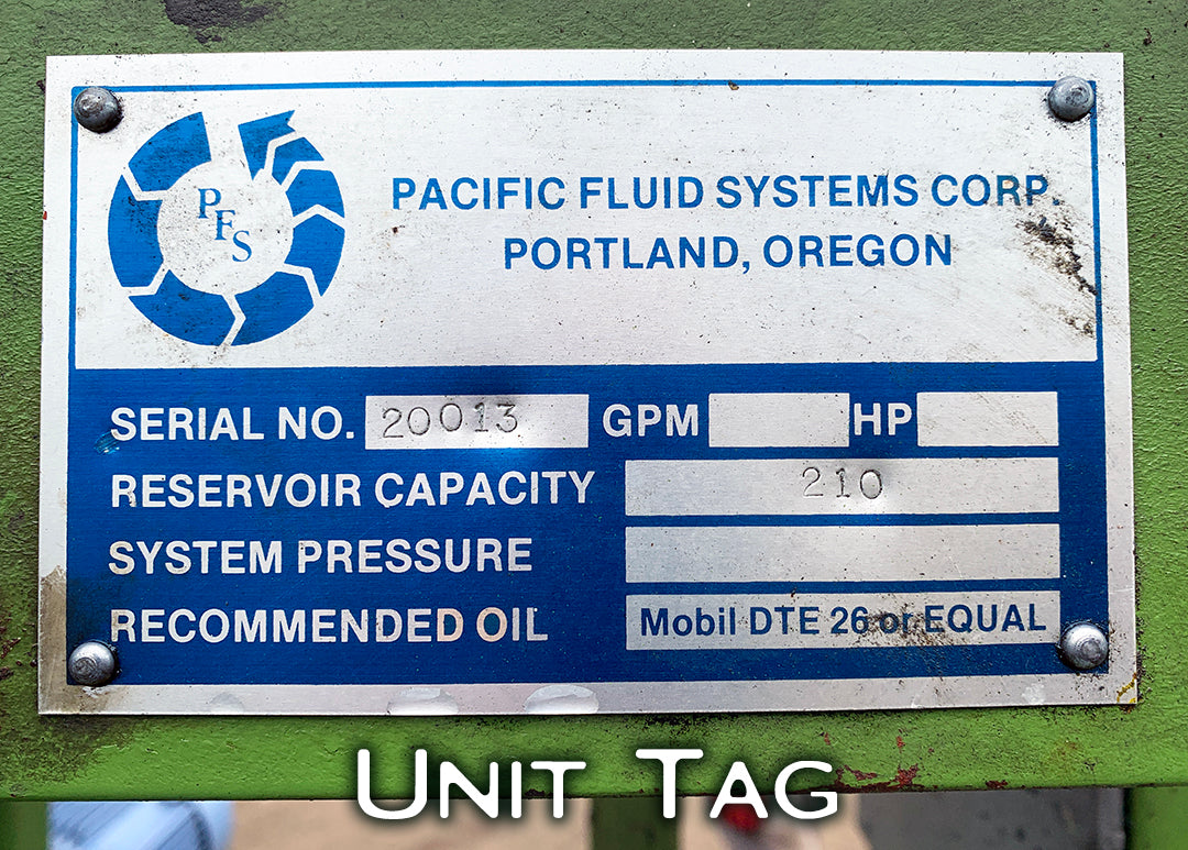 Pacific Fluid Systems Corp. Hydraulic Unit