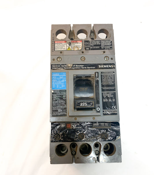 Siemens FXD63B225 225A 600V Sentron Series Circuit Breaker