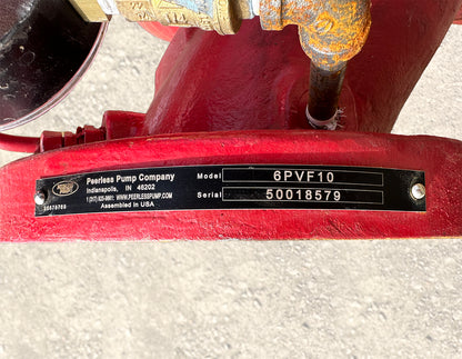 Peerless 6PVF10, 750 GPM Inline Pump w/ 50 HP Weg W40 Motor