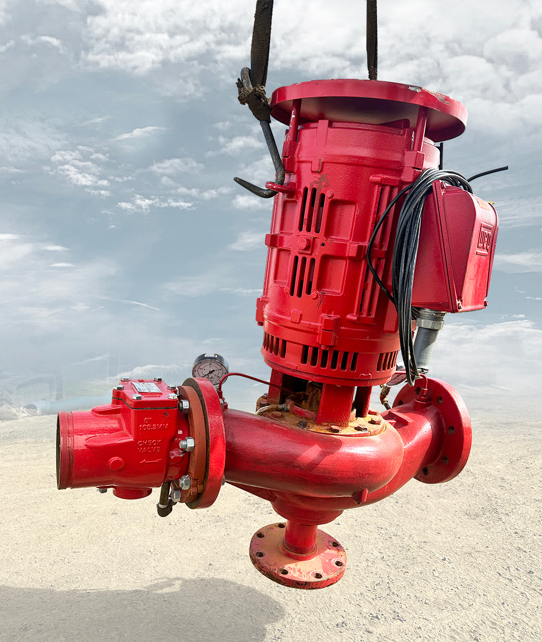 Peerless 6PVF10, 750 GPM Inline Pump w/ 50 HP Weg W40 Motor