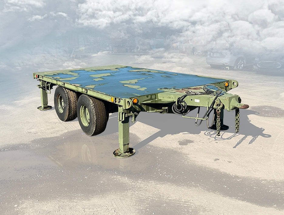 Military Surplus M1061A1 5-Ton Flatbed Trailer (10,000 lb Payload)