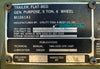 Utility Tool & Body Co M1061A1 5-Ton Flatbed Trailer NSN 2330-01-207-3533 Primary Identification Data Plate