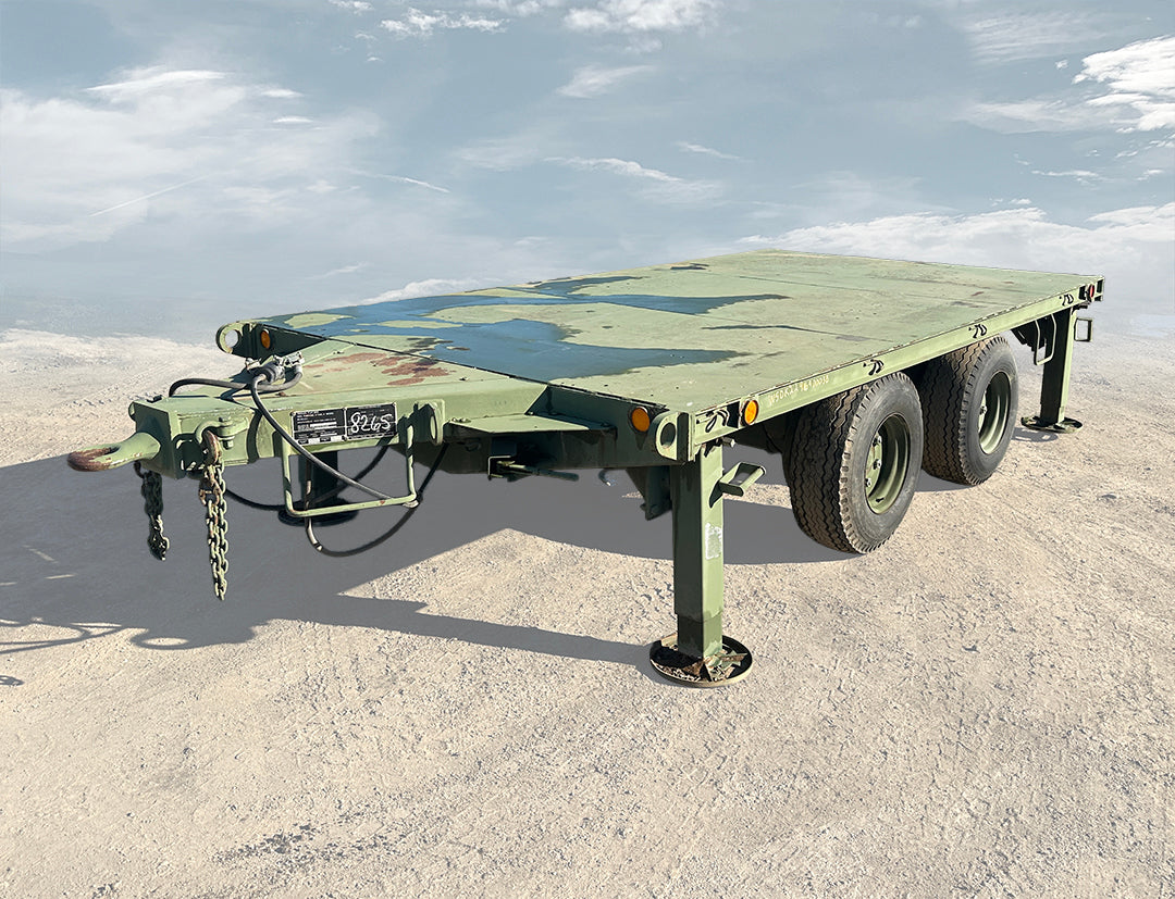Military Surplus M1061A1 5-Ton Flatbed Trailer (10,000 lb Payload)