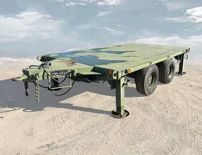 Military Surplus M1061A1 5-Ton Flatbed Trailer (10,000 lb Payload)