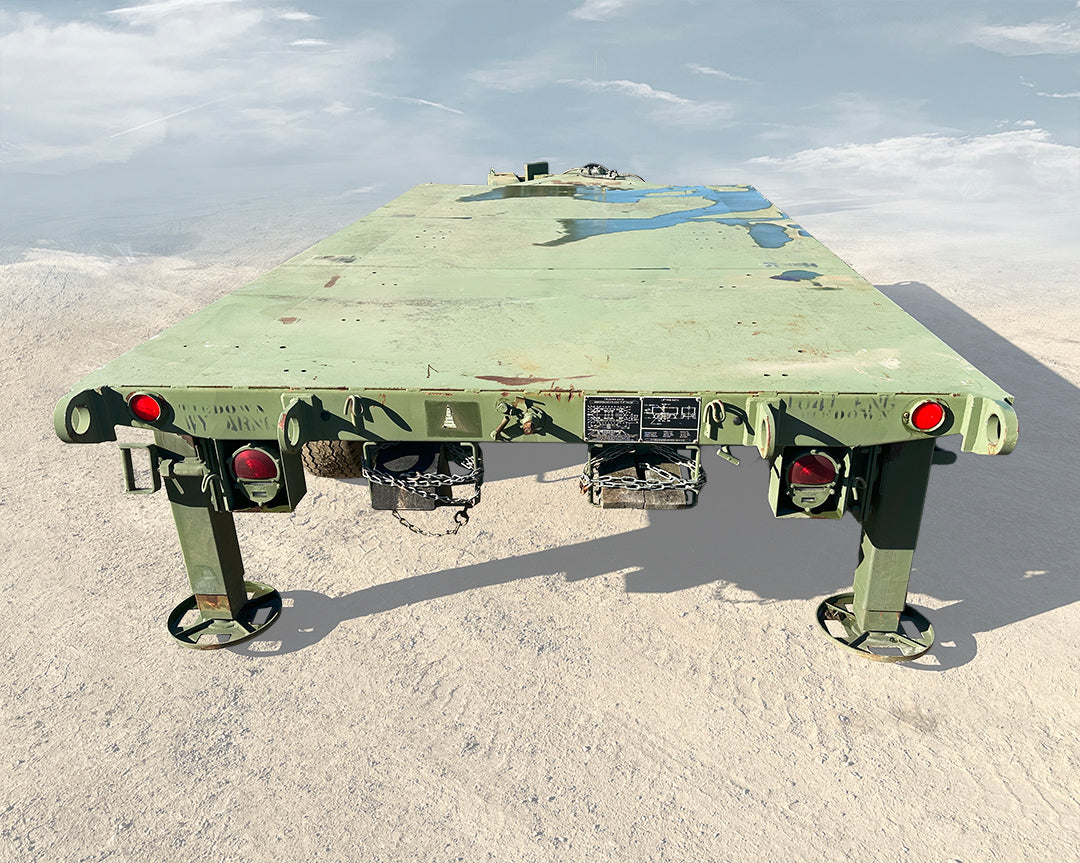Military Surplus M1061A1 5-Ton Flatbed Trailer (10,000 lb Payload)